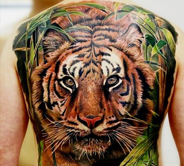 Premium Photo | Watercolor Tiger and Cubs Tattoo Design